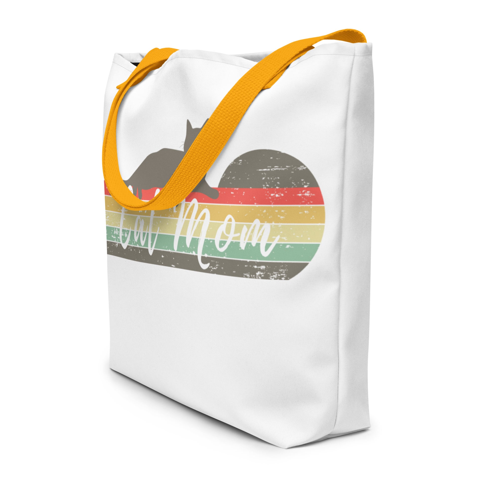 Cat Mom Large Tote Bag