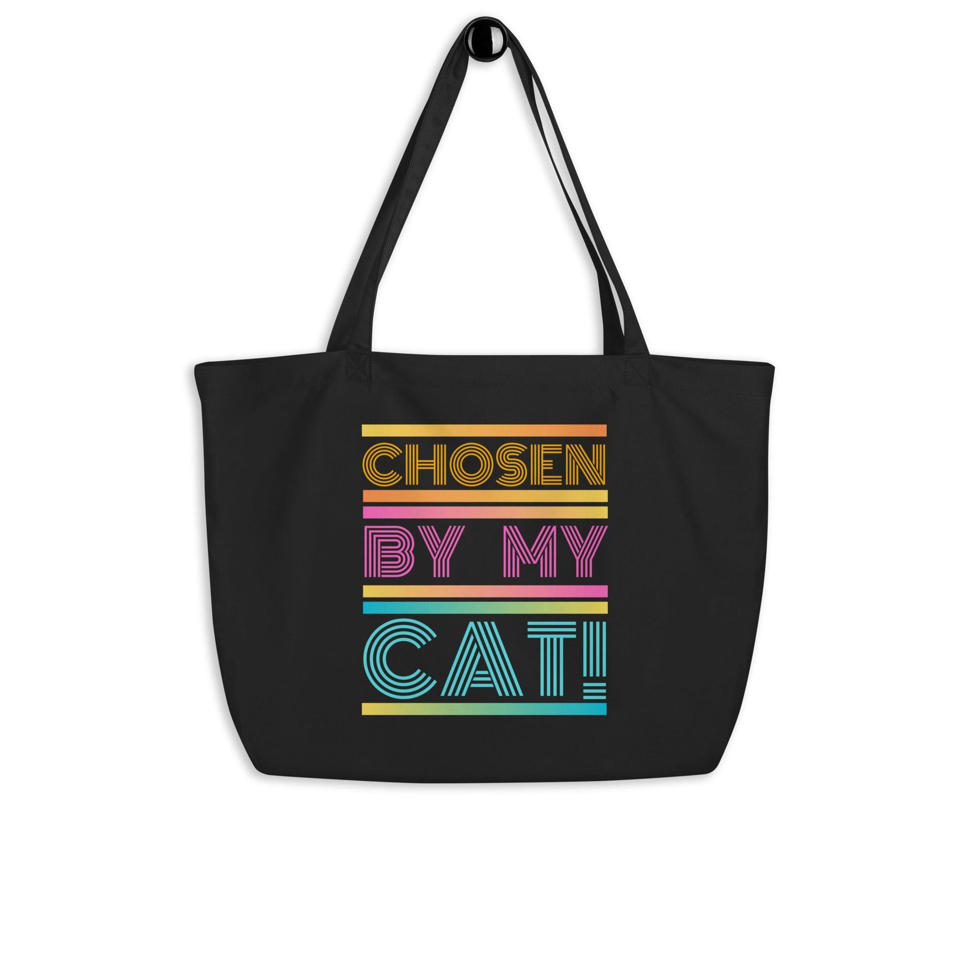 Chosen By My Cat Large Eco-Friendly Tote - Pet Pride Tees