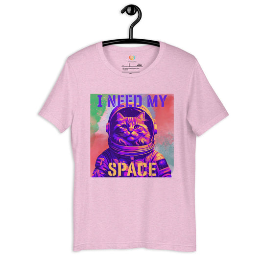 I Need My Space Astronaut Cat Crew Neck Tee - Pet Pride Tees