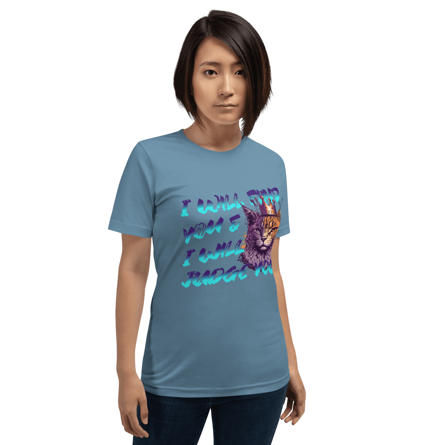 I Will Find You & I Will Judge You Crew Neck T-Shirt - Pet Pride Tees