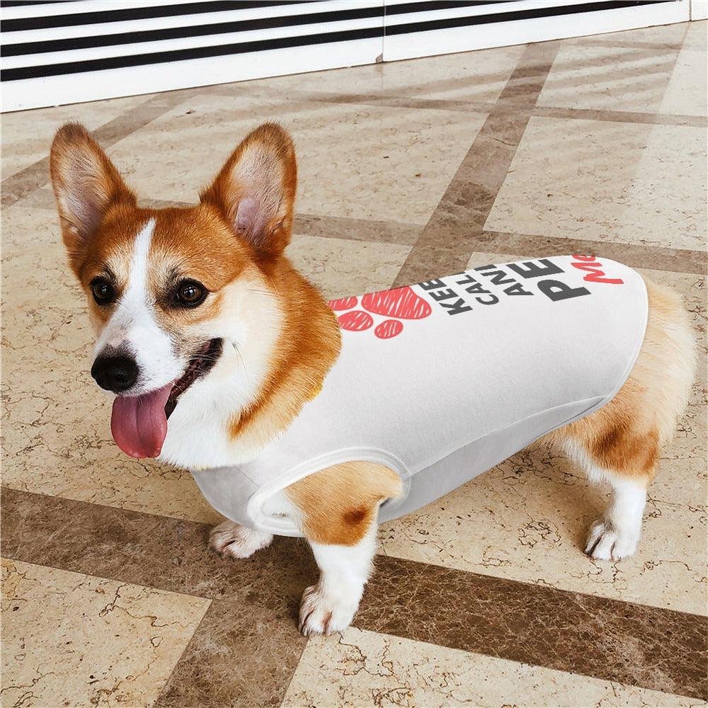 Keep Calm and Pet Me! Small Breed Pet Tank - Pet Pride Tees