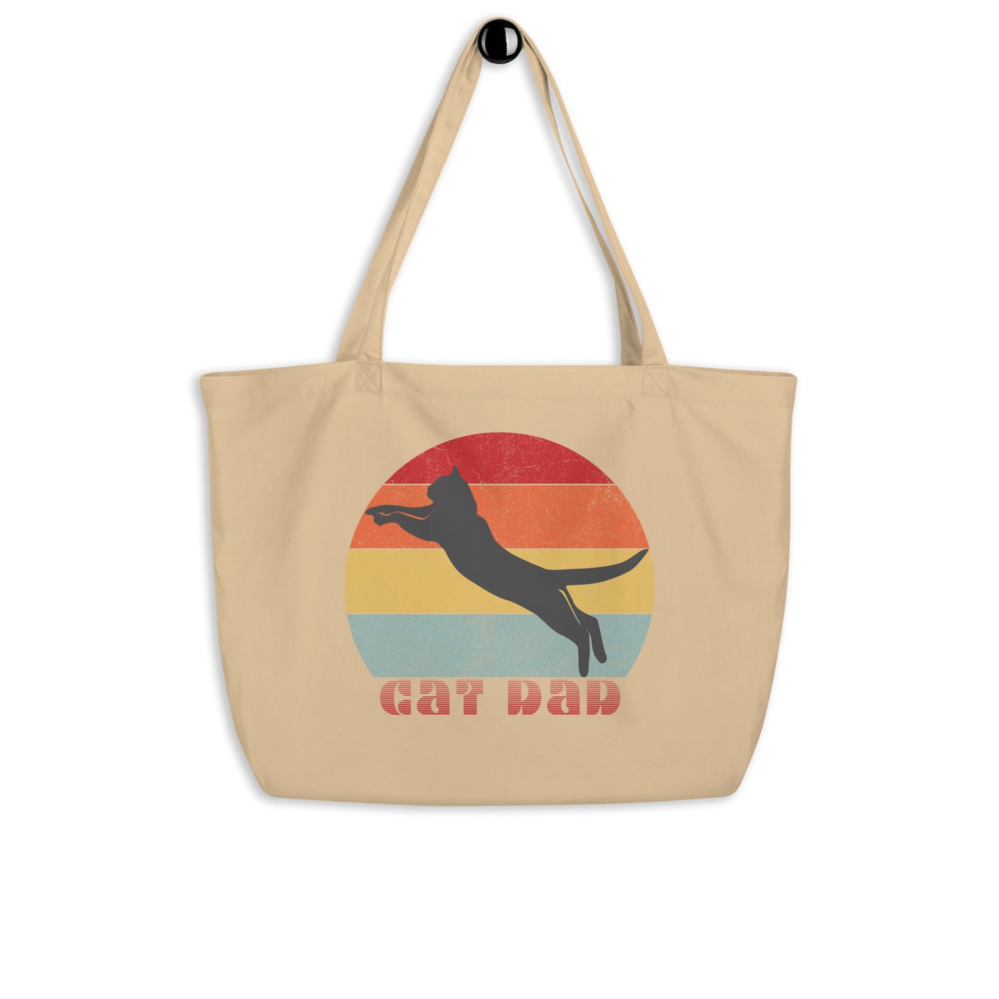 Cat Dad Large Eco-Friendly Tote