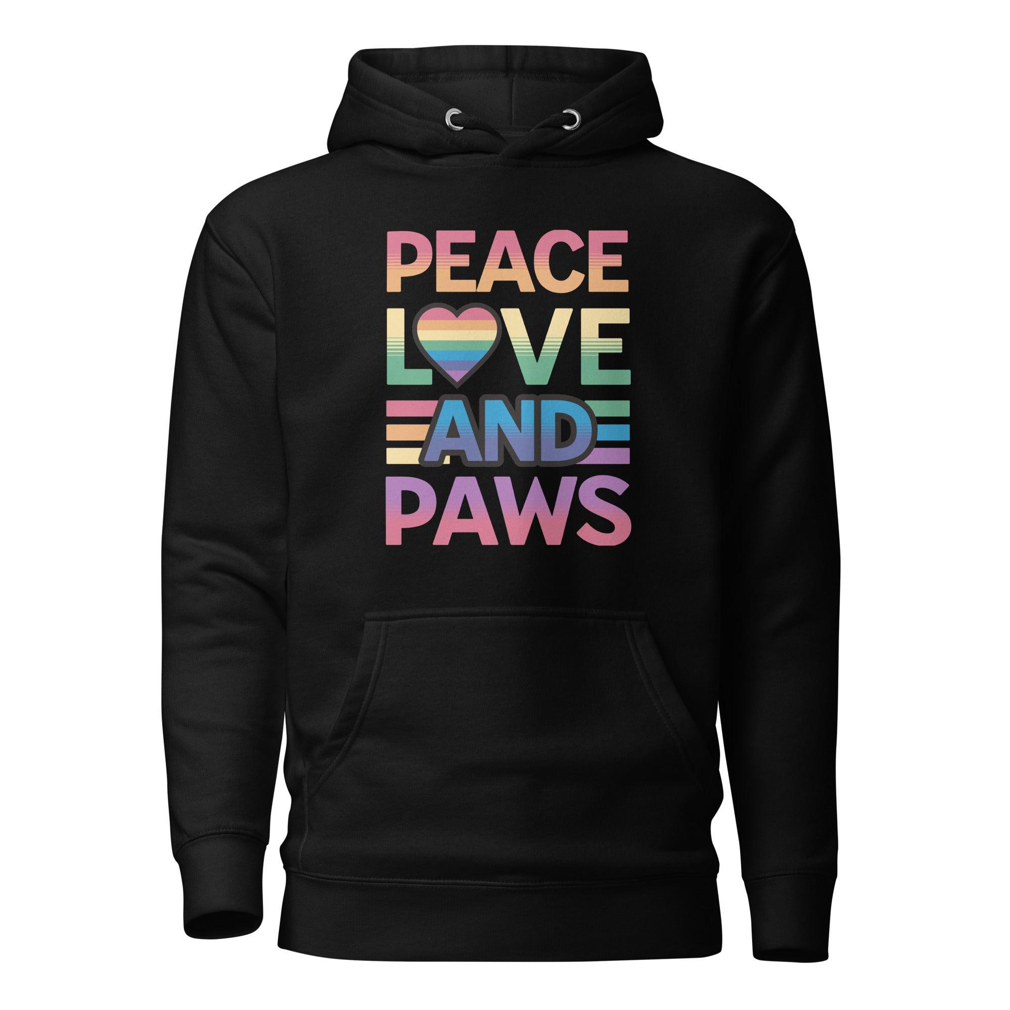 Peace, Love, and Paws Classic Hoodie - Pet Pride Tees