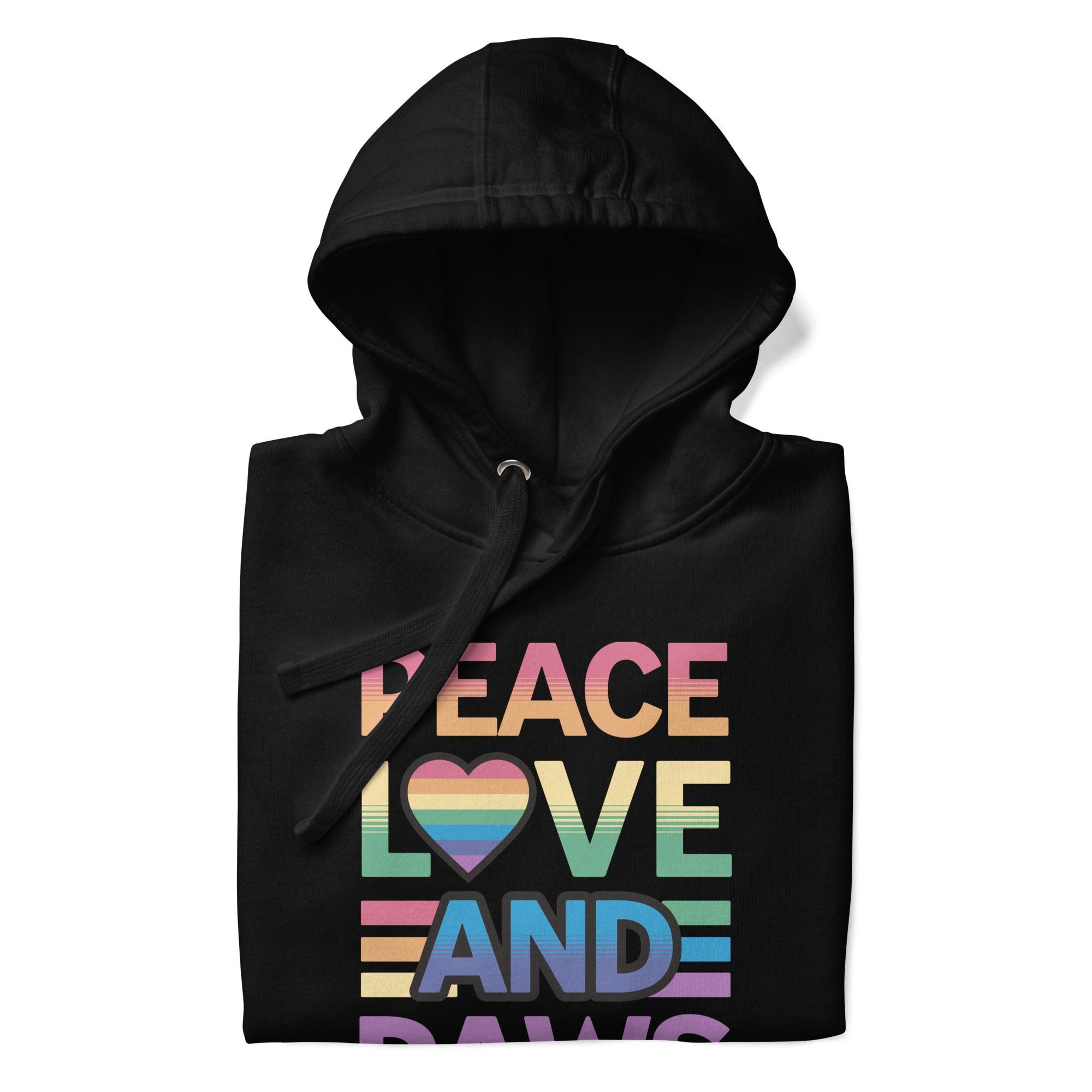 Peace, Love, and Paws Classic Hoodie - Pet Pride Tees