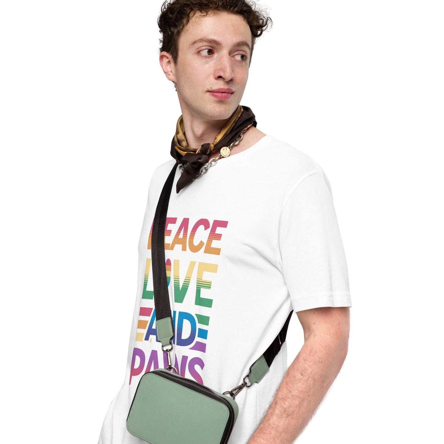Peace, Love, and Paws Crew Neck Tee - Pet Pride Tees