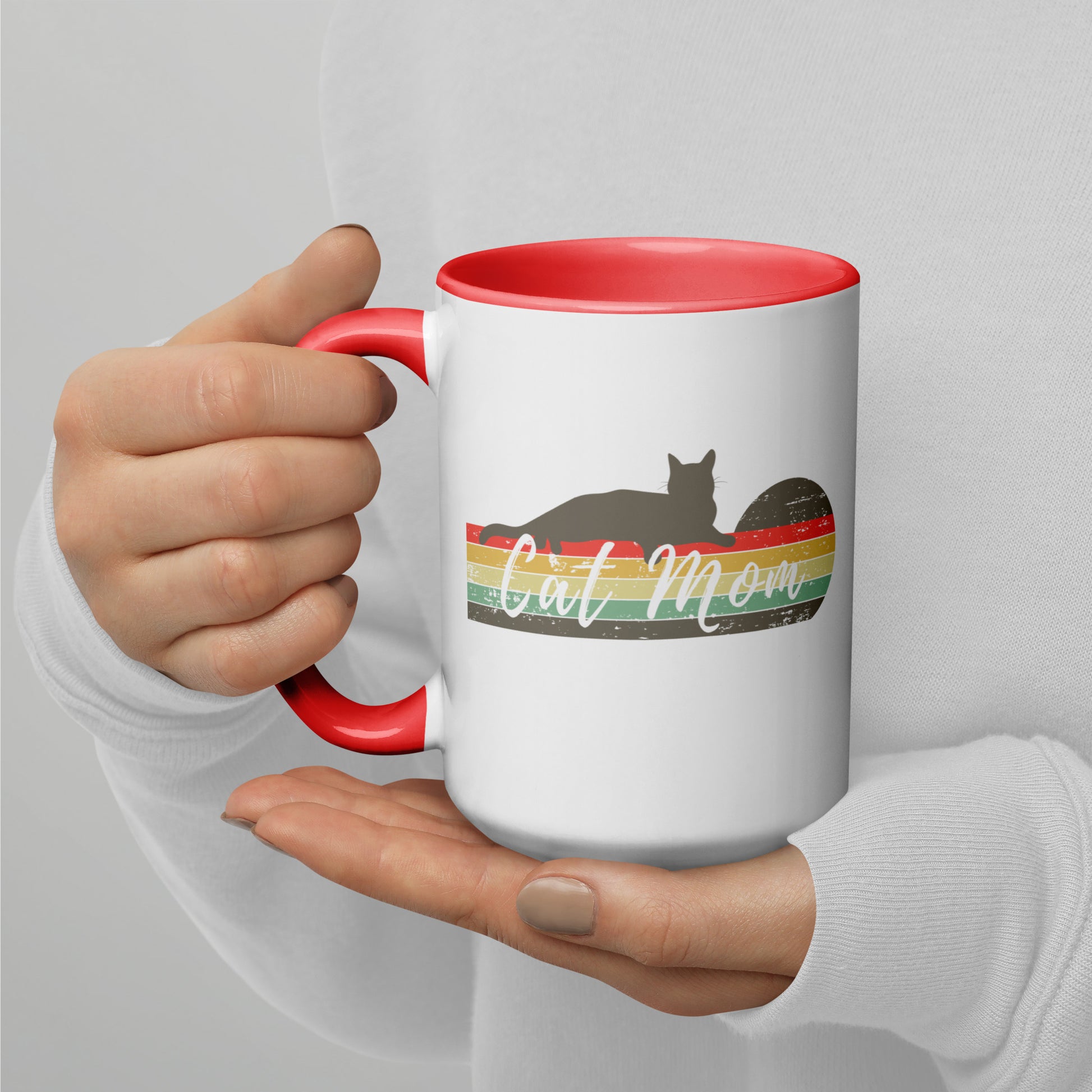 Cat Mom 15oz Color Splash Mug